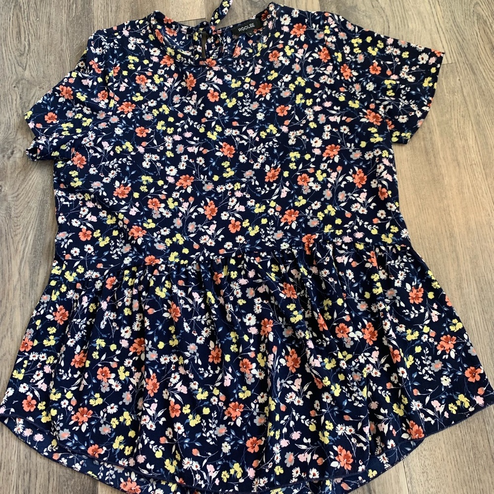 Floral peplum